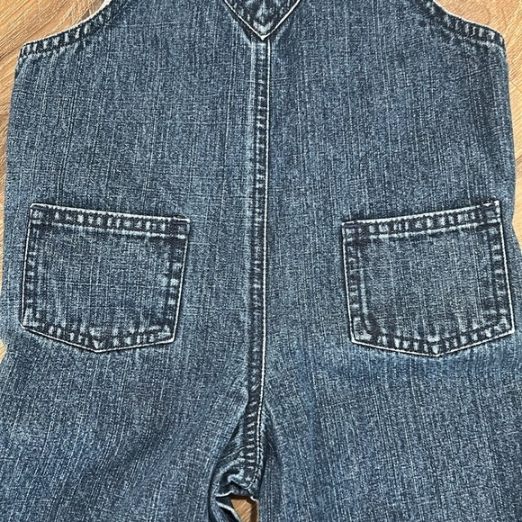 Talbots bib overalls boys 18 months tool theme 100% cotton denim blue - Picture 7 of 10